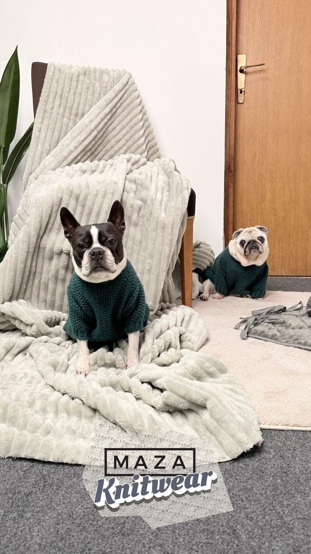 Wool blue sweater - Image 3