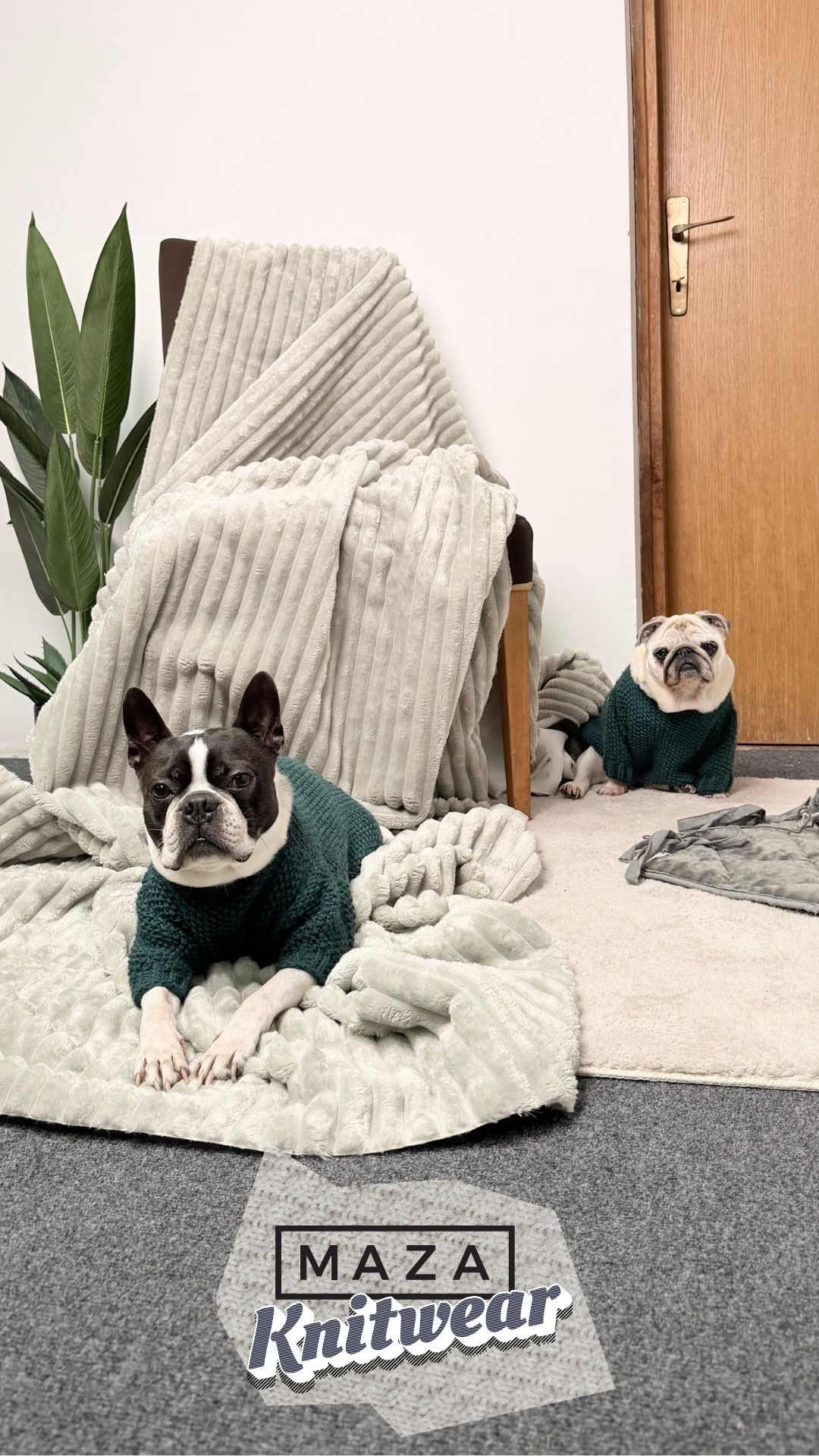 Wool blue sweater - Image 2